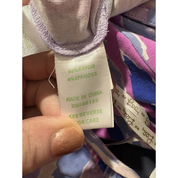 Lilly Pulitzer Size XS Klea Off the Shoulder Romper Amethyst Purple Blue - Picture 6 of 7